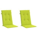 vidaXL Perne scaun cu spătar înalt, 2 buc., verde, 120x50x3 cm, textil vidaXL Perne scaun cu spătar înalt, 2 buc., verde, 120x50x3 cm, textil