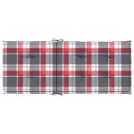 vidaXL Perne scaun spătar înalt 6 buc. roșu carouri 120x50x3 cm textil vidaXL Perne scaun spătar înalt 6 buc. roșu carouri 120x50x3 cm textil