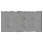 vidaXL Perne scaun cu spătar mic de grădină 6 buc., gri, textil oxford