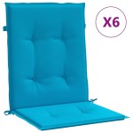 vidaXL Perne cu spătar mic, 6 buc. albastru 100x50x3 cm textil oxford vidaXL Perne cu spătar mic, 6 buc. albastru 100x50x3 cm textil oxford