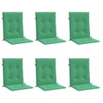 vidaXL Perne cu spătar mic, 6 buc., verde, 100x50x3 cm, textil oxford vidaXL Perne cu spătar mic, 6 buc., verde, 100x50x3 cm, textil oxford