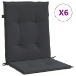 vidaXL Perne cu spătar mic, 6 buc., negru, 100x50x3 cm, textil oxford vidaXL Perne cu spătar mic, 6 buc., negru, 100x50x3 cm, textil oxford