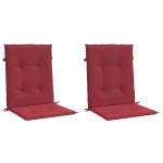 vidaXL Perne cu spătar mic, 2 buc. roșu vin 100x50x3 cm textil oxford vidaXL Perne cu spătar mic, 2 buc. roșu vin 100x50x3 cm textil oxford