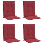 vidaXL Perne cu spătar mic, 4 buc. roșu vin 100x50x3 cm textil oxford vidaXL Perne cu spătar mic, 4 buc. roșu vin 100x50x3 cm textil oxford