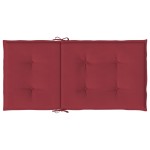 vidaXL Perne cu spătar mic, 4 buc. roșu vin 100x50x3 cm textil oxford vidaXL Perne cu spătar mic, 4 buc. roșu vin 100x50x3 cm textil oxford