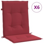 vidaXL Perne cu spătar mic, 6 buc. roșu vin 100x50x3 cm textil oxford vidaXL Perne cu spătar mic, 6 buc. roșu vin 100x50x3 cm textil oxford