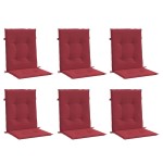 vidaXL Perne cu spătar mic, 6 buc. roșu vin 100x50x3 cm textil oxford vidaXL Perne cu spătar mic, 6 buc. roșu vin 100x50x3 cm textil oxford