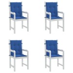 vidaXL Perne cu spătar mic, 4 buc. albastru 100x50x3 cm textil oxford vidaXL Perne cu spătar mic, 4 buc. albastru 100x50x3 cm textil oxford