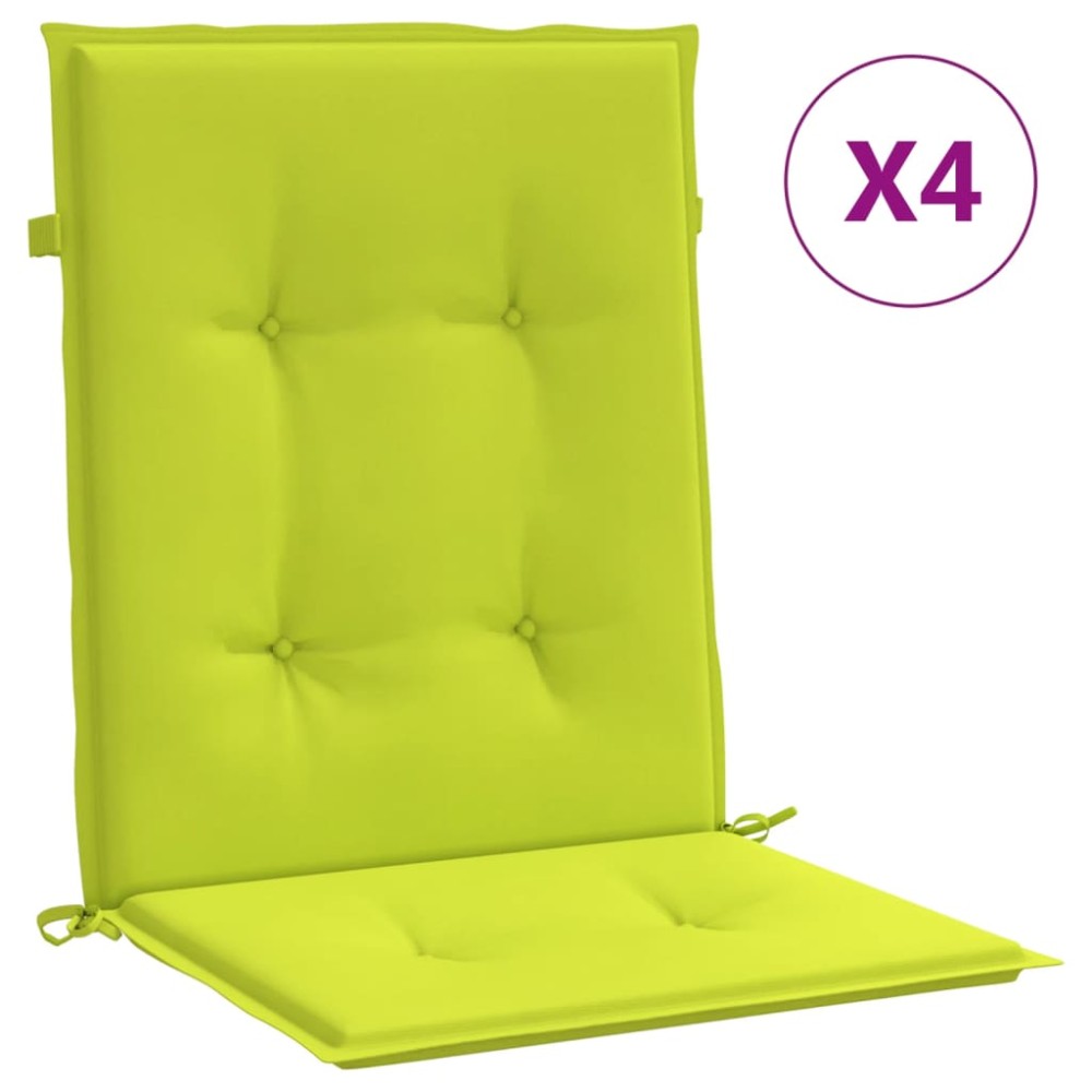 vidaXL Perne cu spătar mic, 4 buc., verde, 100x50x3 cm, textil oxford