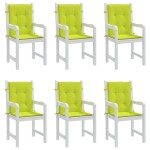 vidaXL Perne cu spătar mic, 6 buc., verde, 100x50x3 cm, textil oxford vidaXL Perne cu spătar mic, 6 buc., verde, 100x50x3 cm, textil oxford