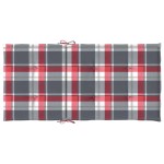 vidaXL Perne cu spătar roșu carouri, 6 buc., 100x50x3cm, textil Oxford vidaXL Perne cu spătar roșu carouri, 6 buc., 100x50x3cm, textil Oxford
