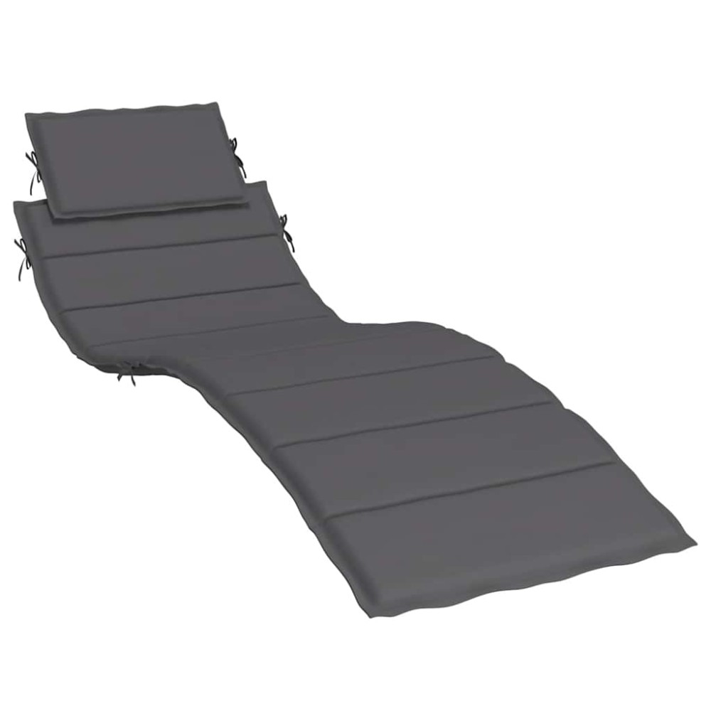 vidaXL Pernă de șezlong, antracit, 186x58x4 cm, textil oxford