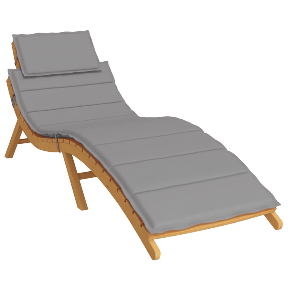 vidaXL Pernă de șezlong, gri, 186x58x4 cm, textil oxford