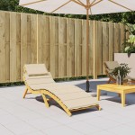 vidaXL Pernă de șezlong, bej, 186x58x4 cm, textil oxford