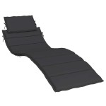 vidaXL Pernă de șezlong, negru, 186x58x4 cm, textil oxford vidaXL Pernă de șezlong, negru, 186x58x4 cm, textil oxford