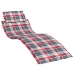 vidaXL Pernă de șezlong, roșu carouri, 186x58x4 cm, textil oxford vidaXL Pernă de șezlong, roșu carouri, 186x58x4 cm, textil oxford