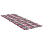 vidaXL Pernă de șezlong, roșu carouri, 186x58x4 cm, textil oxford vidaXL Pernă de șezlong, roșu carouri, 186x58x4 cm, textil oxford