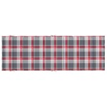 vidaXL Pernă de șezlong, roșu carouri, 186x58x4 cm, textil oxford vidaXL Pernă de șezlong, roșu carouri, 186x58x4 cm, textil oxford