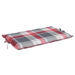 vidaXL Pernă de șezlong, roșu carouri, 186x58x4 cm, textil oxford vidaXL Pernă de șezlong, roșu carouri, 186x58x4 cm, textil oxford