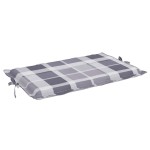 vidaXL Pernă de șezlong, gri carouri, 186x58x4 cm, textil oxford vidaXL Pernă de șezlong, gri carouri, 186x58x4 cm, textil oxford