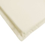 vidaXL Pernă de șezlong, crem, (75+105) x 50 x 4 cm vidaXL Pernă de șezlong, crem, (75+105) x 50 x 4 cm