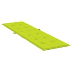 vidaXL Pernă de șezlong, verde aprins, (75 + 105) x 50 x 4 cm