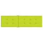 vidaXL Pernă de șezlong, verde aprins, (75 + 105) x 50 x 4 cm