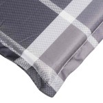 vidaXL Pernă de șezlong, gri carouri (75+105) x 50 x 4 cm vidaXL Pernă de șezlong, gri carouri (75+105) x 50 x 4 cm