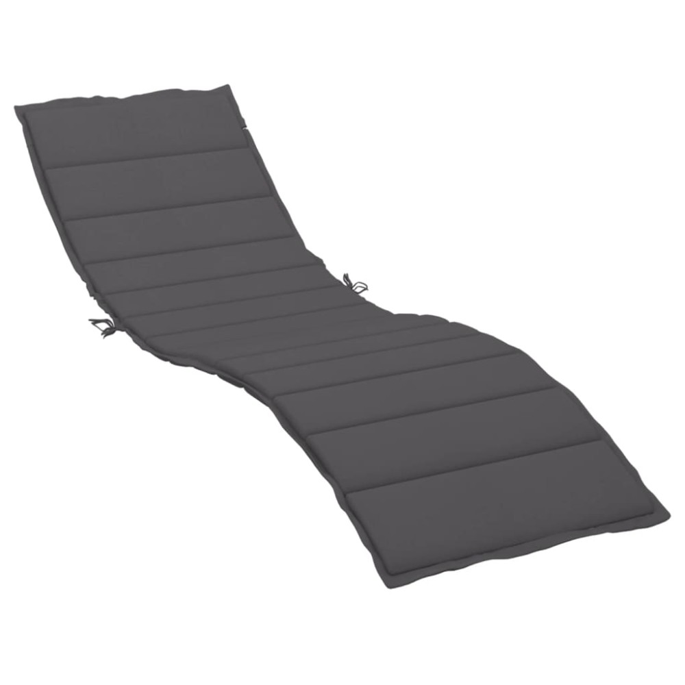 vidaXL Pernă de șezlong, antracit, 200x50x3 cm, textil oxford