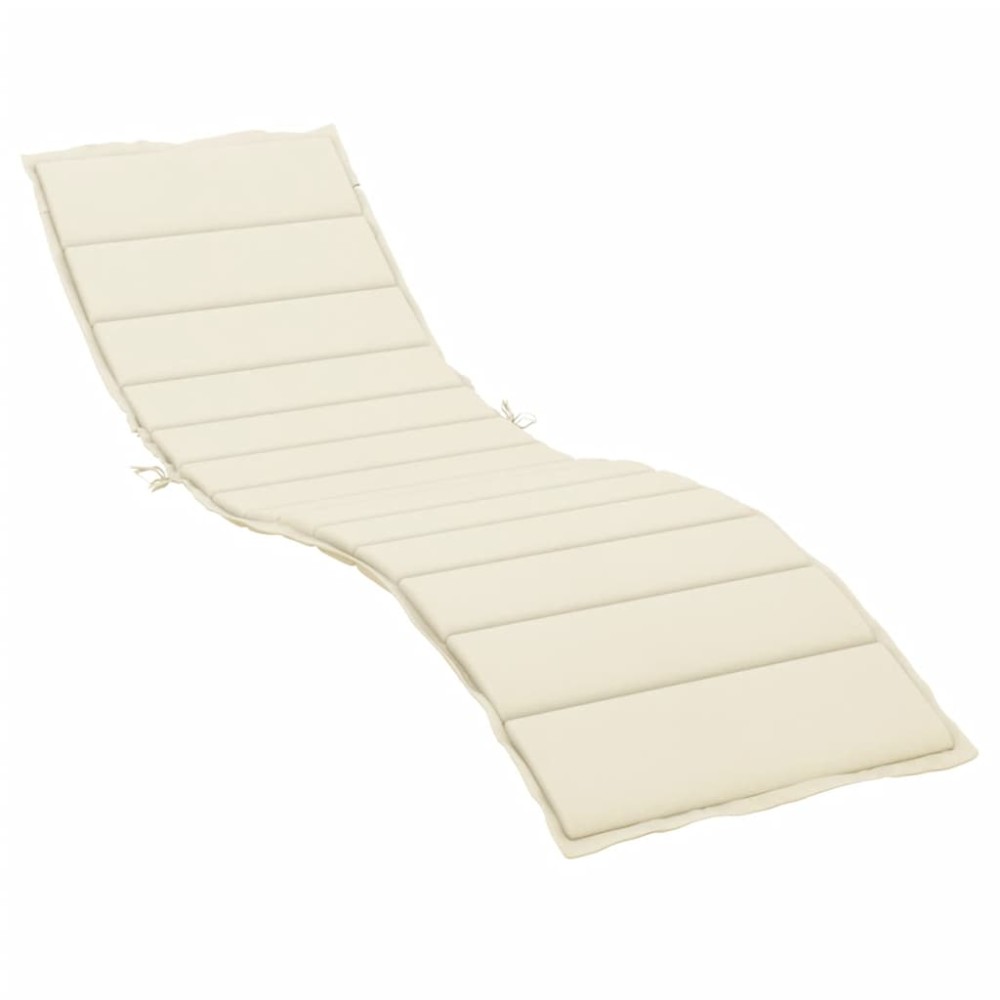 vidaXL Pernă de șezlong, crem, 200x50x3 cm, textil oxford