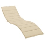 vidaXL Pernă de șezlong, bej, 200x50x3 cm, textil oxford vidaXL Pernă de șezlong, bej, 200x50x3 cm, textil oxford