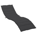 vidaXL Pernă de șezlong, negru, 200x50x3 cm, textil oxford vidaXL Pernă de șezlong, negru, 200x50x3 cm, textil oxford