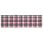 vidaXL Pernă de șezlong, roșu carouri, 200x50x3 cm, textil oxford vidaXL Pernă de șezlong, roșu carouri, 200x50x3 cm, textil oxford