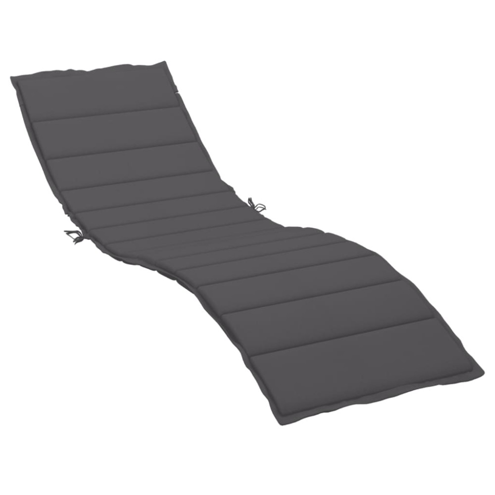 vidaXL Pernă de șezlong, antracit, 200x60x3 cm, textil oxford