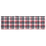vidaXL Pernă de șezlong, roșu carouri, 200x60x3 cm, textil oxford vidaXL Pernă de șezlong, roșu carouri, 200x60x3 cm, textil oxford