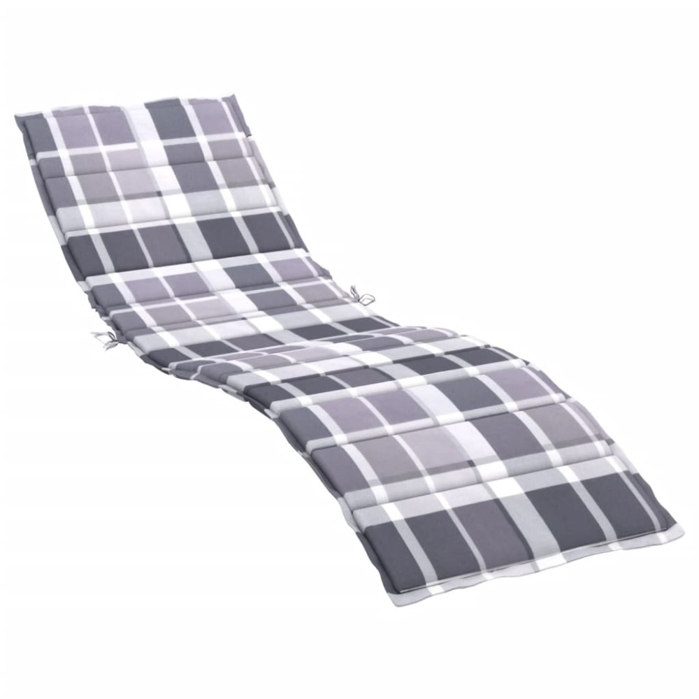 vidaXL Pernă de șezlong, roșu carouri, 200x60x3 cm, textil oxford