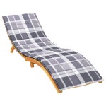vidaXL Pernă de șezlong, roșu carouri, 200x60x3 cm, textil oxford vidaXL Pernă de șezlong, roșu carouri, 200x60x3 cm, textil oxford