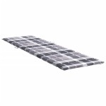 vidaXL Pernă de șezlong, roșu carouri, 200x60x3 cm, textil oxford vidaXL Pernă de șezlong, roșu carouri, 200x60x3 cm, textil oxford