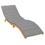 vidaXL Pernă de șezlong, gri, 200x70x3 cm, textil oxford vidaXL Pernă de șezlong, gri, 200x70x3 cm, textil oxford