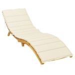 vidaXL Pernă de șezlong, crem, 200x70x3 cm, textil oxford vidaXL Pernă de șezlong, crem, 200x70x3 cm, textil oxford