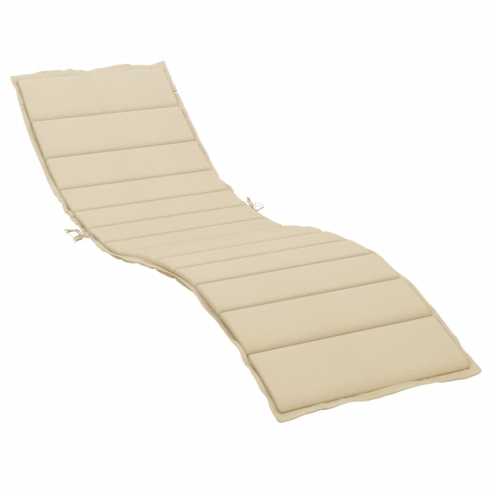 vidaXL Pernă de șezlong, bej, 200x70x3 cm, textil oxford