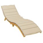 vidaXL Pernă de șezlong, bej, 200x70x3 cm, textil oxford vidaXL Pernă de șezlong, bej, 200x70x3 cm, textil oxford
