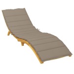 vidaXL Pernă de șezlong, gri taupe, 200x70x3 cm, textil oxford vidaXL Pernă de șezlong, gri taupe, 200x70x3 cm, textil oxford