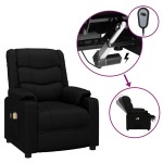 vidaXL Fotoliu de masaj electric, negru, piele ecologică vidaXL Fotoliu de masaj electric, negru, piele ecologică