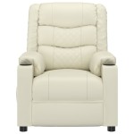 vidaXL Fotoliu de masaj electric, crem, piele ecologică vidaXL Fotoliu de masaj electric, crem, piele ecologică