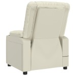 vidaXL Fotoliu de masaj electric, crem, piele ecologică vidaXL Fotoliu de masaj electric, crem, piele ecologică
