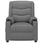 vidaXL Fotoliu de masaj electric, gri, piele ecologică vidaXL Fotoliu de masaj electric, gri, piele ecologică