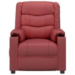 vidaXL Fotoliu de masaj electric, roșu vin, piele ecologică vidaXL Fotoliu de masaj electric, roșu vin, piele ecologică