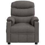 vidaXL Fotoliu de masaj electric rabatabil, gri închis, textil vidaXL Fotoliu de masaj electric rabatabil, gri închis, textil