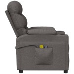 vidaXL Fotoliu de masaj electric rabatabil, gri închis, textil vidaXL Fotoliu de masaj electric rabatabil, gri închis, textil